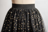 Nueva Llegada De Petticoats Alta-baja Para Vestido De Coctel Elástico De Malla Redonda De Color Negro Rojo Azul Morado Café Rosa Verde Tútú De Halloween Skirt Gótica Adecuado Para Mujeres - details 17