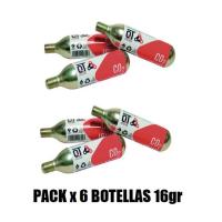 Ges Pack 6 Cartuchos de Aire con Rosca de CO2 16gr para Bicicleta - Inflado Rápido - 100% Acero Reciclable - details 0