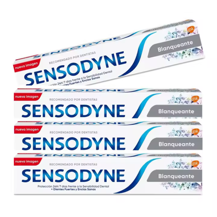 Pack 4x75 ml Sensodyne BLANQUEANTE / Sensibilidad y Encías / REPARA Y PROTEGE / REPARA Y PROTEGE BLANQUEANTE / SENSIBILIDADENCIAS BLANQUEADOR / Pasta de Dientes Con Flúor, Alivio Para Dientes Sensibles y Mejora de la Salud de las Encías - 1