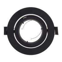 Anillo De Iluminación LED RECESO GU10MR16 Negro Aluminio 10/20/PCS Soporte Para Lámpara De Punto Fijo De Luz De Spot - details 0