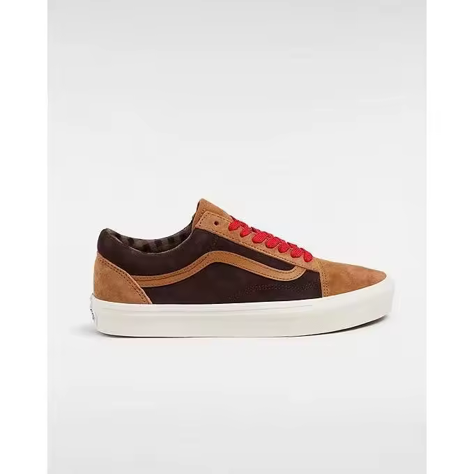 Zapatilla Vans Old Skool Pig Suede Plaid  Marrón - 1