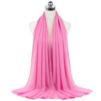 Nueva Elegante Bufanda De Mujer 2023 Modesta En Chiffón Sólido Tamaño Grande Abrazadora Para Cabeza Y Cuello Protección Solar Estilo Fashion - details 43