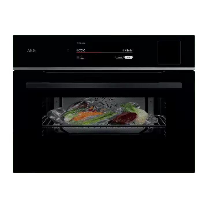 AEG - Horno compacto de vapor Serie 9000 ProAssist con SteamPro con Display CookSmart Touch+ 7,8 '', con WiFi - TP9SK821B - 1
