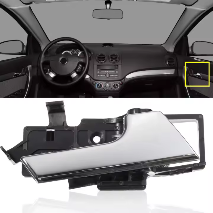 Manija De Puerta Interior Para Chevrolet Aveo 2007-2011 Aveo5 Pontiac G3 ABS Accesorio De Estilo Del Coche Izquierda/Derecha - 1