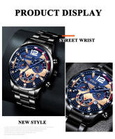 Reloj De Pulsera De Lujo Para Hombre Acero Inoxidable Cuarzo Calendario Luminoso Estilo Casual Y Negocios Reloj Hombre - details 5