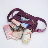 Nueva Moda Bolso De Hombro Para Mujer En Nylon Con Bordado Cierre De Cremallera Casual Bolso Cuadrado De Mujer Con Estilo - details 8