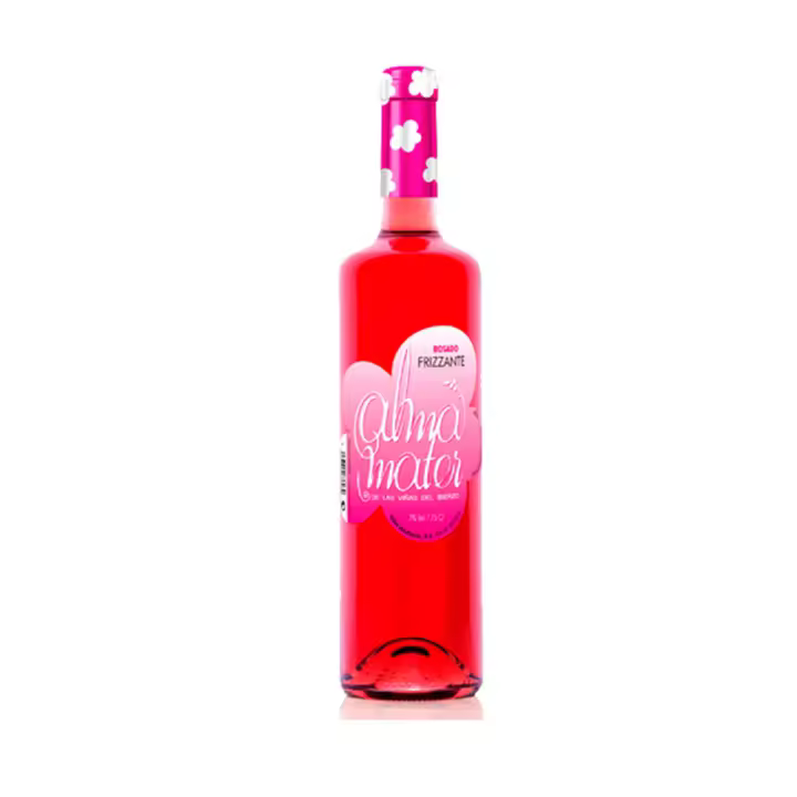 ALMA MATER. VINO FRIZZANTE ROSADO. CAJA 6 BOTELLAS. VIÑAS DEL BIERZO - 1