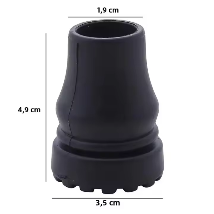 Protector De Punta De Bastón Antideslizante Para Caminar Y Trekking Funda Para Palos De Apoyo Capa Protectora De Goma Para Caminatas Y Escalada - 1