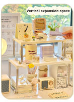 Estante Extendible Para Escritorio Organizador De Almacenamiento Ajustable Para Maquillaje Rack Deslizante Para Cocina Y Dormitorio Material De Plástico Ecológico - details 4