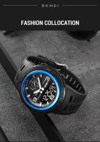 Reloj Deportivo Digital SKMEI 1655 Para Hombres Pantalla Dual Impermeable Estudiante Reloj De Pulsera Masculina 1251 Luz Trasera Resistente Al Choque Cronógrafo - details 9