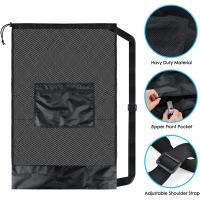 Bolsa De Malla Pesada Para Baloncesto Voleibol Fútbol Y Más Solución De Almacenamiento Conveniente Material De Lona - details 1
