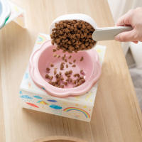 Tazón De Mascota Con Soporte De Acrílico Y Cerámica Floral Protección Del Cuello Para Gatos Y Perros Alimentación Alimentos Para Mascotas - details 2