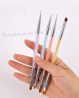 Pincel De Uñas Con Manija De Cristal Doble Gel Para Pintura Y Manicura Artículos De Belleza Y Cuidado Personal Material De Nylon - details 4