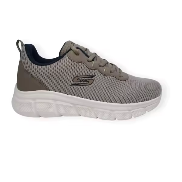 ZAPATILLA SKECHERS 118109 TAUPE BOBS B FLEX ICY EDGE ULTRALIGERA - 1