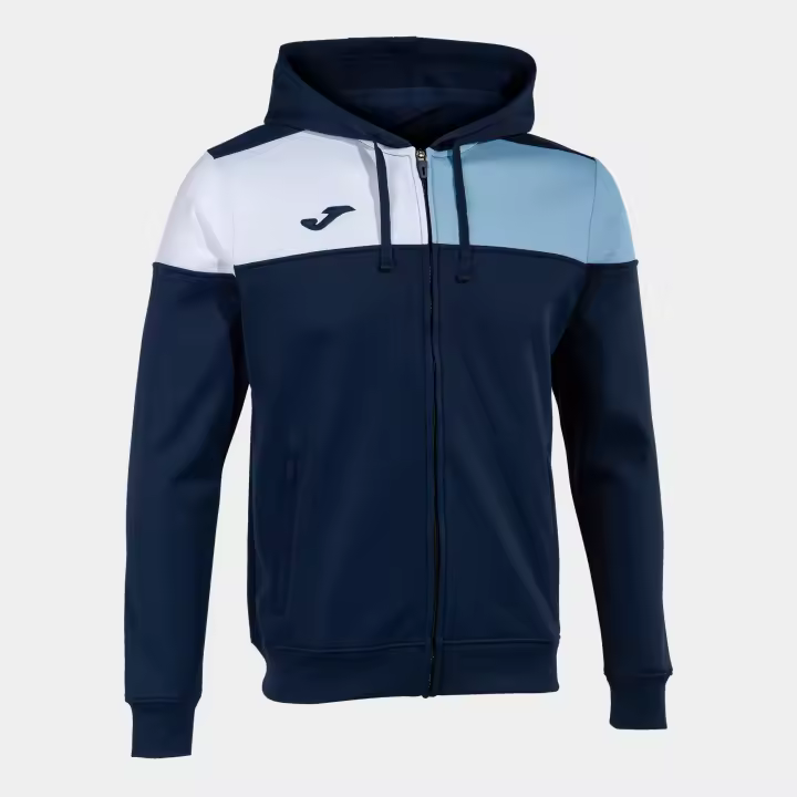Chaqueta Capucha Hombre Joma Crew V 103087 Marino Celeste Blanco 312 Confortable - 1