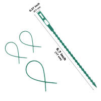 50Pcs Amarras De Plástico Reutilizable Ajustables Para Soporte De Enredaderas De Uva 17*0.8cm Herramienta De Cuidado Del Jardín - details 0
