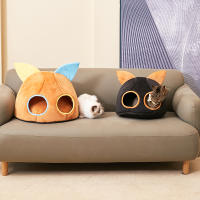 Nueva Diseño Casa Para Gatos Caliente Invierno Cama Para Gatos Doble Agujero Nido De Gato Joven Túnel Cueva De Gato Suave Cama Para Mascotas - details 5