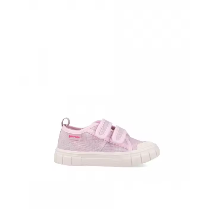 GARVALIN 252381 E032 Zapatillas de lona niña 35343 25V SNEAKERS PIQUE VELCROS ROSA - 1