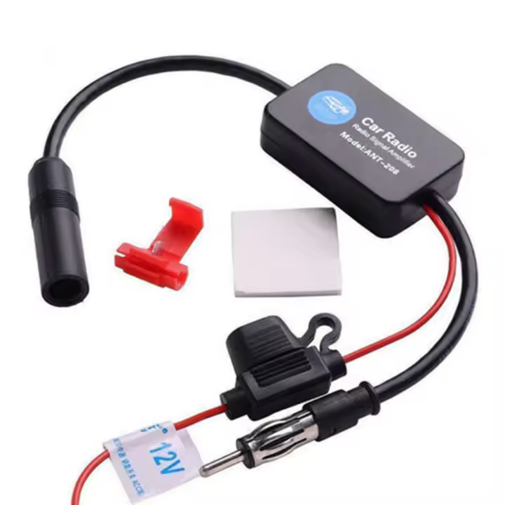 Amplificador De Señal De Antena De Coche FM AM Estéreo 12V Amplificador De Señal Para Todas Las Estaciones AM Y FM - 1