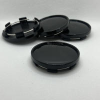Juego De 4 Cubiertas De Eje Para Coche 62mm Negro Y Plateado ABS Protección Contra Polvo Accesorios De Modificación De Automóviles - details 2
