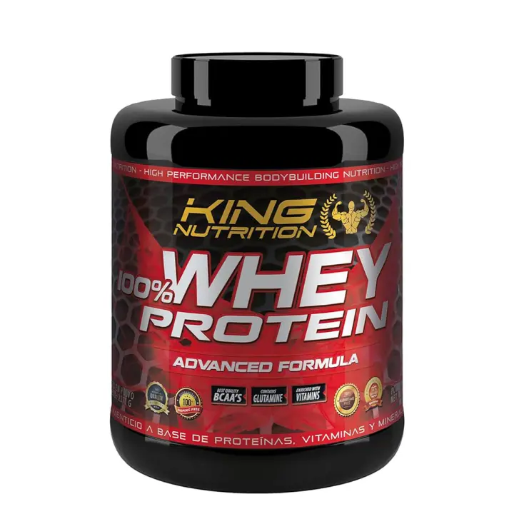 100% Whey Protein 2kg King Nutrition Proteina Concentrada* - 1
