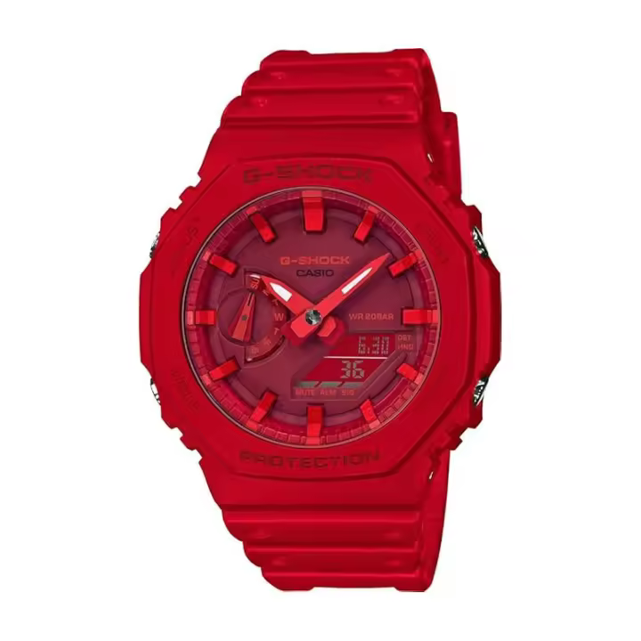 G-Shock GA-2100-4AER – Reloj Rojo con Estilo y Resistencia Militar (20 ATM) - 1