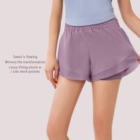 Shorts Deportivos Para Mujer Con Bolsillos Y Lining Bajos Secado Rápido Para Gimnasio Y Ejercicio - details 17