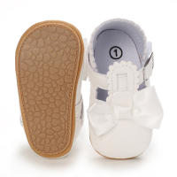 Zapatos De Princesa Para Bebé Niña En Lace Blanca Mocasines Con Lazo Y Borde Antideslizante De Goma Primera Calzado Para Caminar - details 92