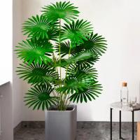 Planta Artificial De Palma Tropical Grande 60-105cm (37.2 Pulgadas) Hoja De Ventilador Decoración Para Oficina Y Hogar - details 13
