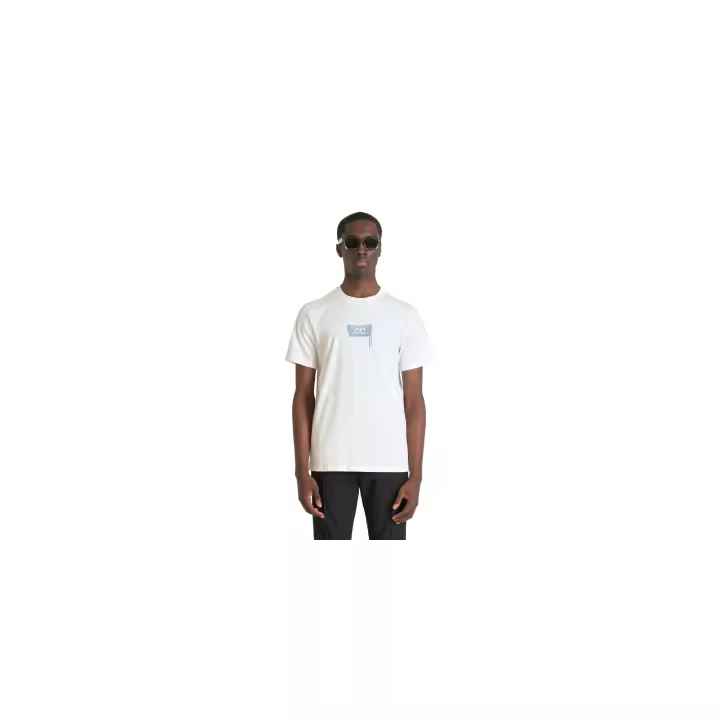 CAMISETA REGULAR FIT DE PUNTO DE ALGODÓN CON LOGOTIPO - 1