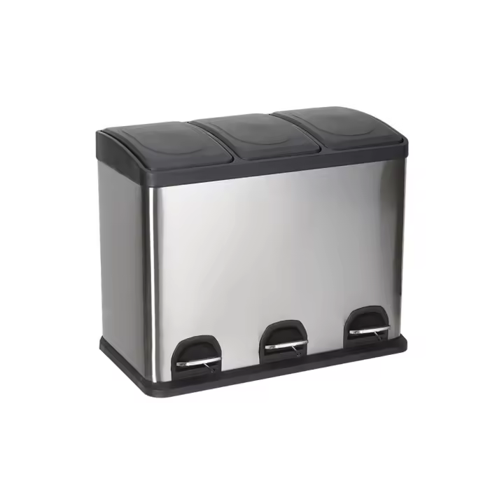 Cubo de Basura para Reciclaje Confortime Acero Inoxidable 45 L - 1