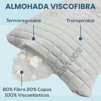 Almohada Fibra y Viscoelástica Aloe Vera - Memory Foam, Termorreguladora e Hipoalergénica - Firmeza Media - FusionHome - details 0
