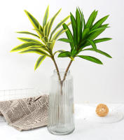 Árbol De Palma Artificial De 66-98cm Con Borde Dorado Y Verde Plástico Y Ramas De Bambú Decoración De Pared Y Escritorio De Plantas Tropicales - details 9