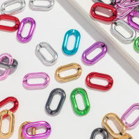 30pcs Bolas De Acero Metálico Para Pulseras Collares Y Aretes DIY Forma Oval Tamaño 27x16mm Accesorios De Joyería - details 3