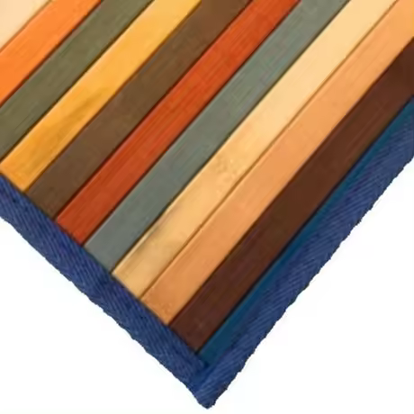 ALFOMBRAS CONFORT Alfombra de bambú, antideslizante, resistente a la humedad, color natural, lavable con paño humedo - 1