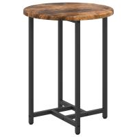 Mesa Lateral vidaXL 2 pcs Madera de Roble Ahumada, Madera Ingenierizada y Metal - details 4