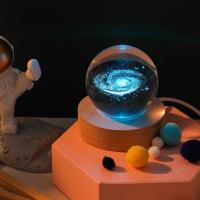 Lámpara De Noche Galaxia Planetaria 3D Cristal Ball Iluminación Decorativa Para El Hogar Regalos Maravillosos Forma Redonda Incluye Bombilla - details 18