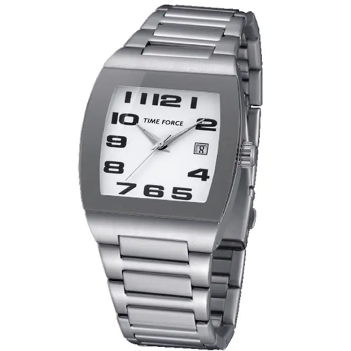 Time Force Tf4080m02m  Reloj Para Para Hombre Color Plateado - 1