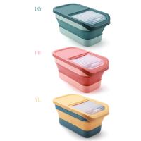Contenedor De Almacenamiento Para Alimentos Para Perros Y Gatos Colapsable 13/33LB Caja De Alimentos Para Gatos Con Tapa Airtight Para Cocina Granos Y Arroz - details 22