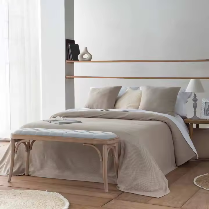Banqueta De Madera Tapizada, El mejor complemento para tu hogar - 1