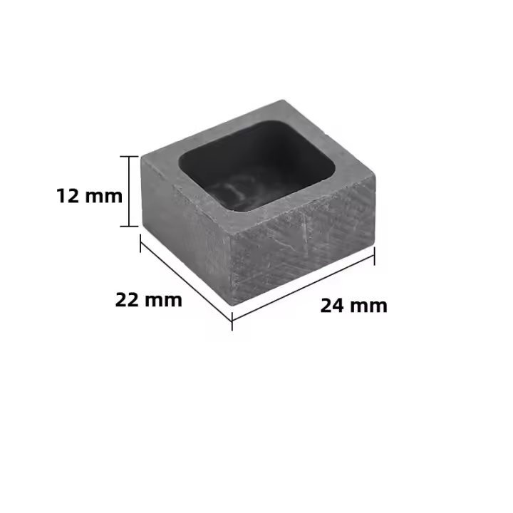 Molde De Ingotos De Grafita De Alta Pureza Para Fundición De Metal Gold Silver Copper Brass Aluminum Herramientas De Joyería - 1