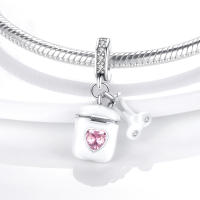 Encanto De Colgante De Árbol De Familia Platinado En Plata Para Pulsera De Bangle Y Collar DIY Regalo Con Doble Vuelo Aéreo - details 147