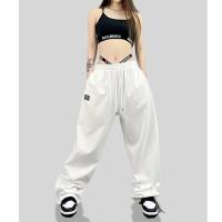 Pantalones Deportivos Para Mujer Con Cierre De Cordón Diseño De Cintura Alta Hip Hop Trenzados Pantalones Largos De Primavera Verano Ajustables Para Todas Las Estaciones - details 3