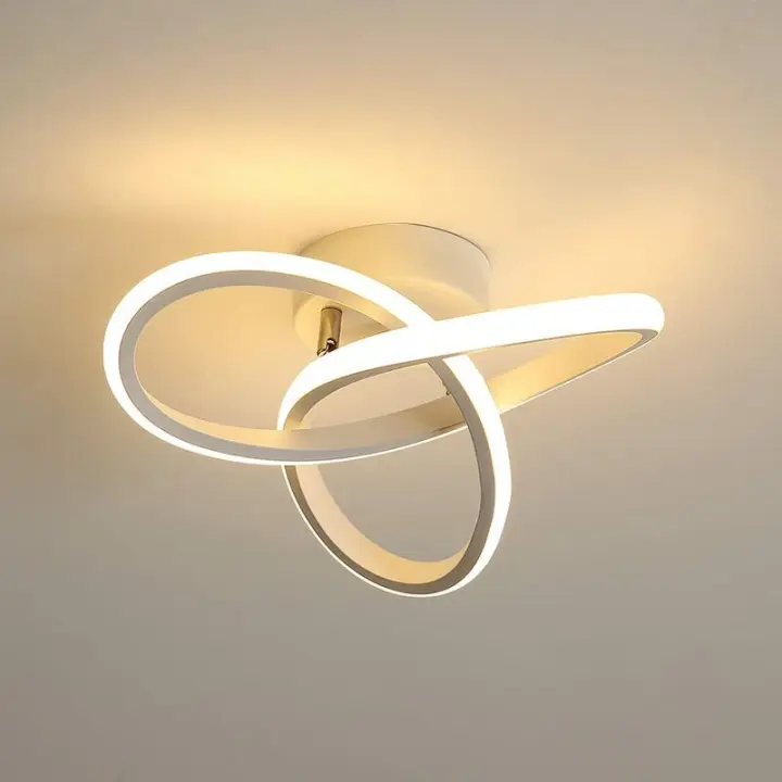 Lámpara de techo LED 22W luz de techo de acrílico 3000K para cocina sala de estar dormitorio diámetro 24cm - 1