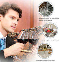 MICHLEY Juego De Vino De Plástico Tritan Indestructible 2/4/6 Piezas Para Fiesta Barra Al Aire Libre Lavable Para Bodas Cumpleaños Agradecimientos - details 4