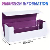 Caja De Almacenamiento Para Tarjetas De Juego PU Cuero Hold 600+ Tarjetas Dobladas, Adecuada Para Tarjetas MTG Y Deportivas - details 1
