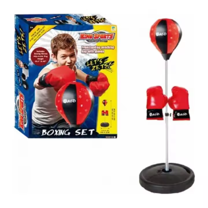 SACO DE BOXEO CON PIE Y GUANTES 80 CM. DE PANRITOS - 1