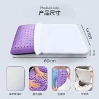 Almohada De Memoria Con Lavanda Para Dormir Almohada Refrescante Con Soporte Para El Cuello Y Los Hombros Infundida Con Aceite Esencial De Lavanda - details 1
