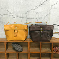 Bolso Bandolera Mujer MJ De Cuero Genuino Pequeño Bolsos Cruzados Retro Para Niñas Bolsa De Mano Suave Con Bolsillo Para Teléfono Móvil - details 8