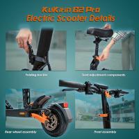Patinetes Electricos Adultos Plegable KuKirin G2 Pro con motor 600W,  Patinete Eléctrico para Adultos, batería 48V 15AH, velocidad máxima de 50km/h, neumáticos de 9 pulgadas, autonomía 58 km, frenos de disco dobles, asiento desmontable Scooter eléctrico - details 13